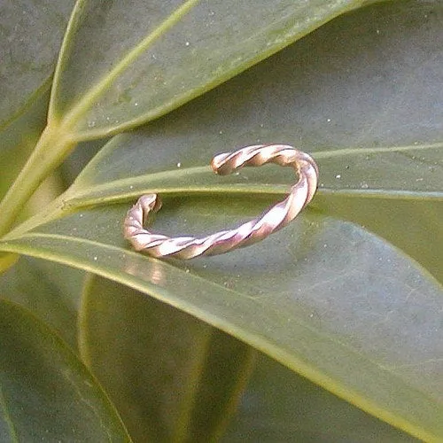 14kt Gold Filled Thin Twist Wire Ear Cuff