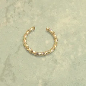 14kt Gold Filled Thin Twist Wire Ear Cuff