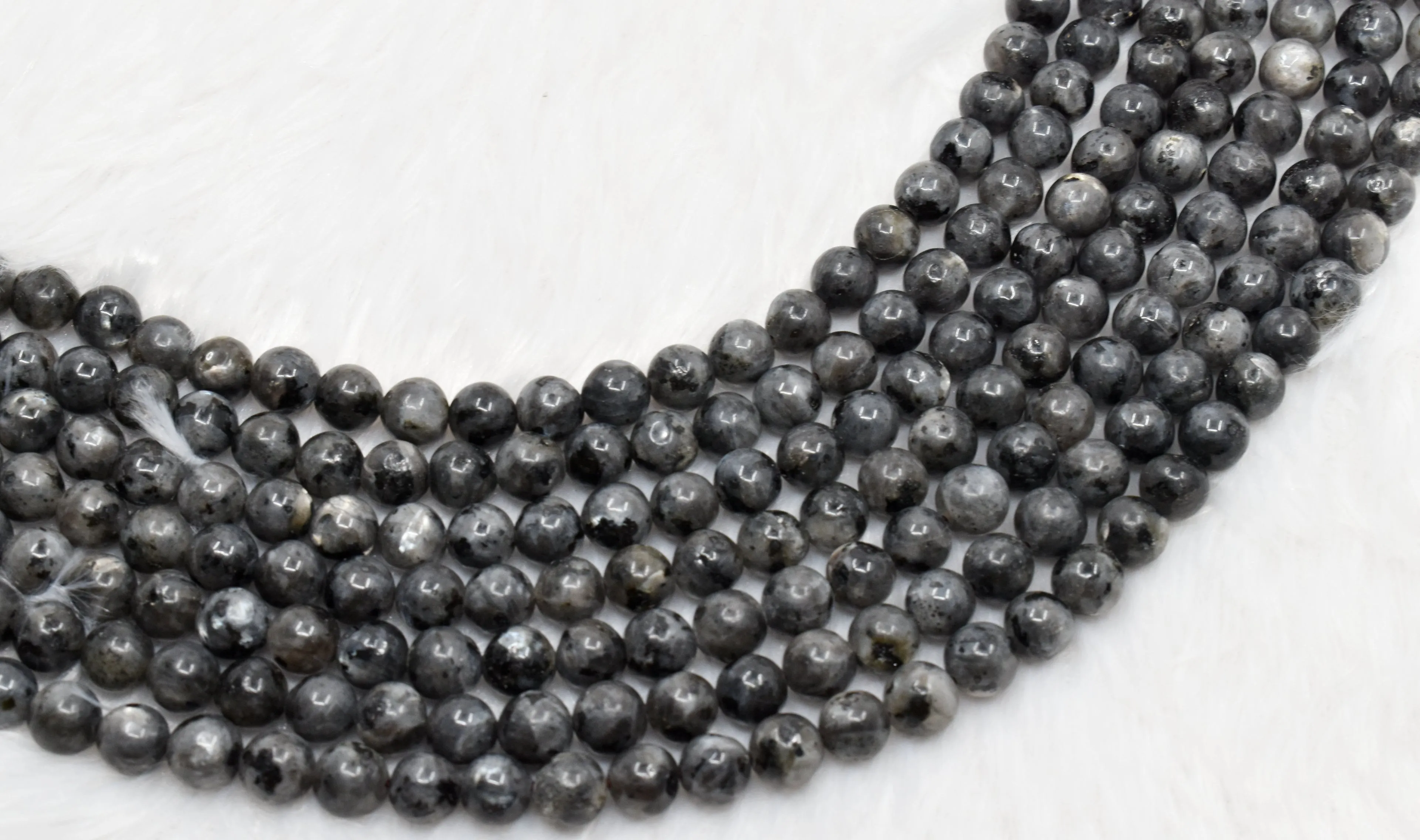 Black Labradorite  Beads, Natural Round Crystal Beads 4mm to 12mm