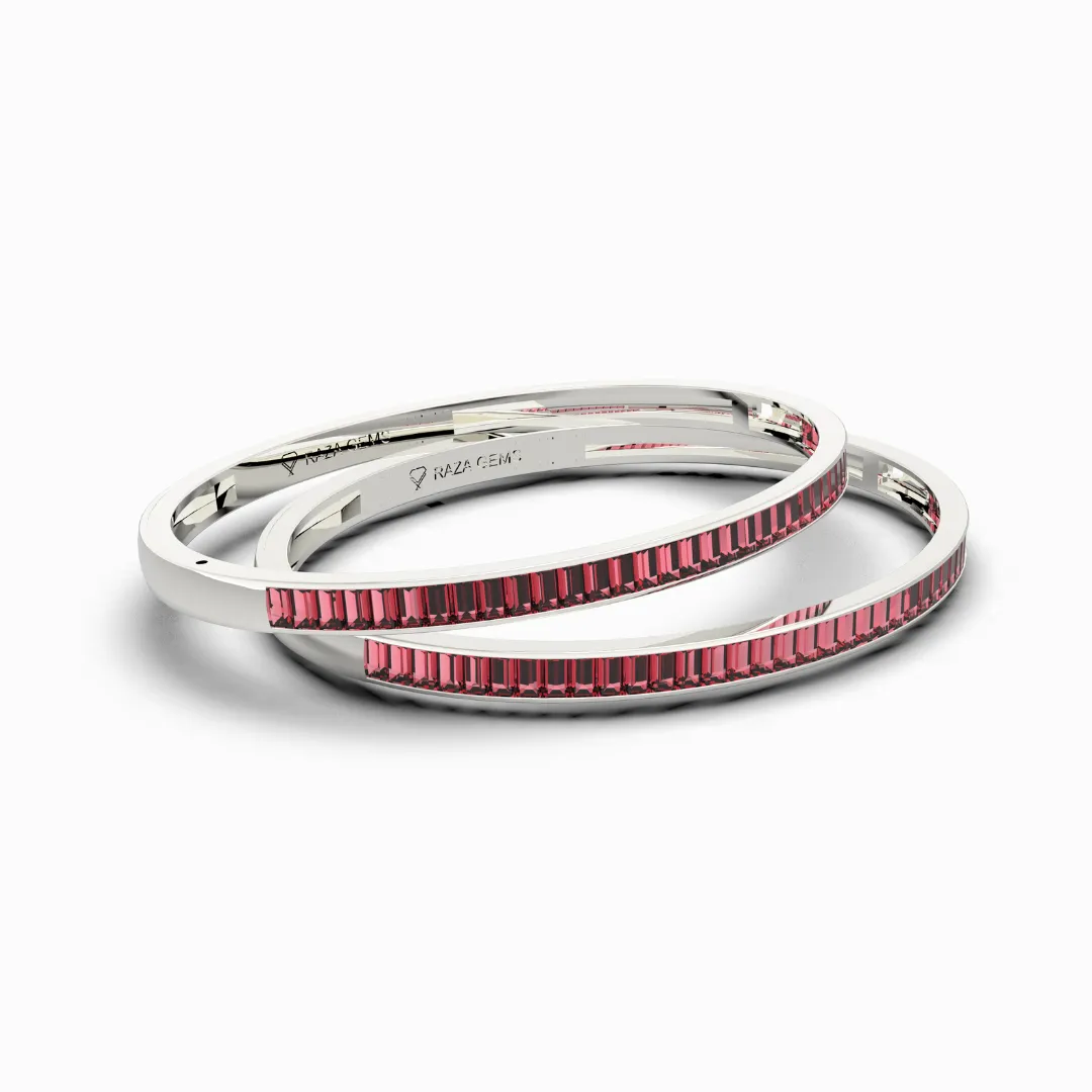 Burmese Ruby Bangles - Irina