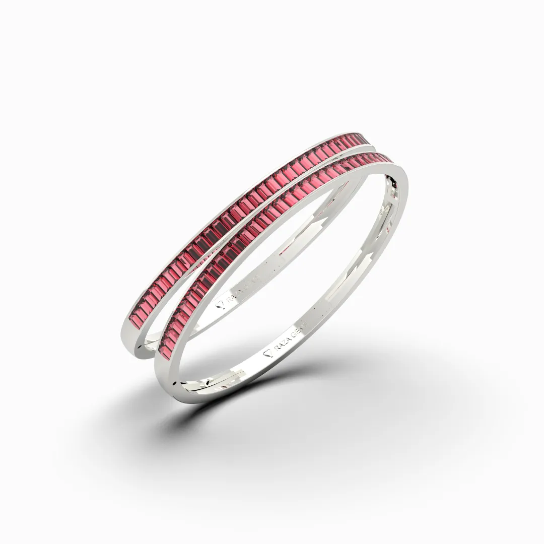 Burmese Ruby Bangles - Irina