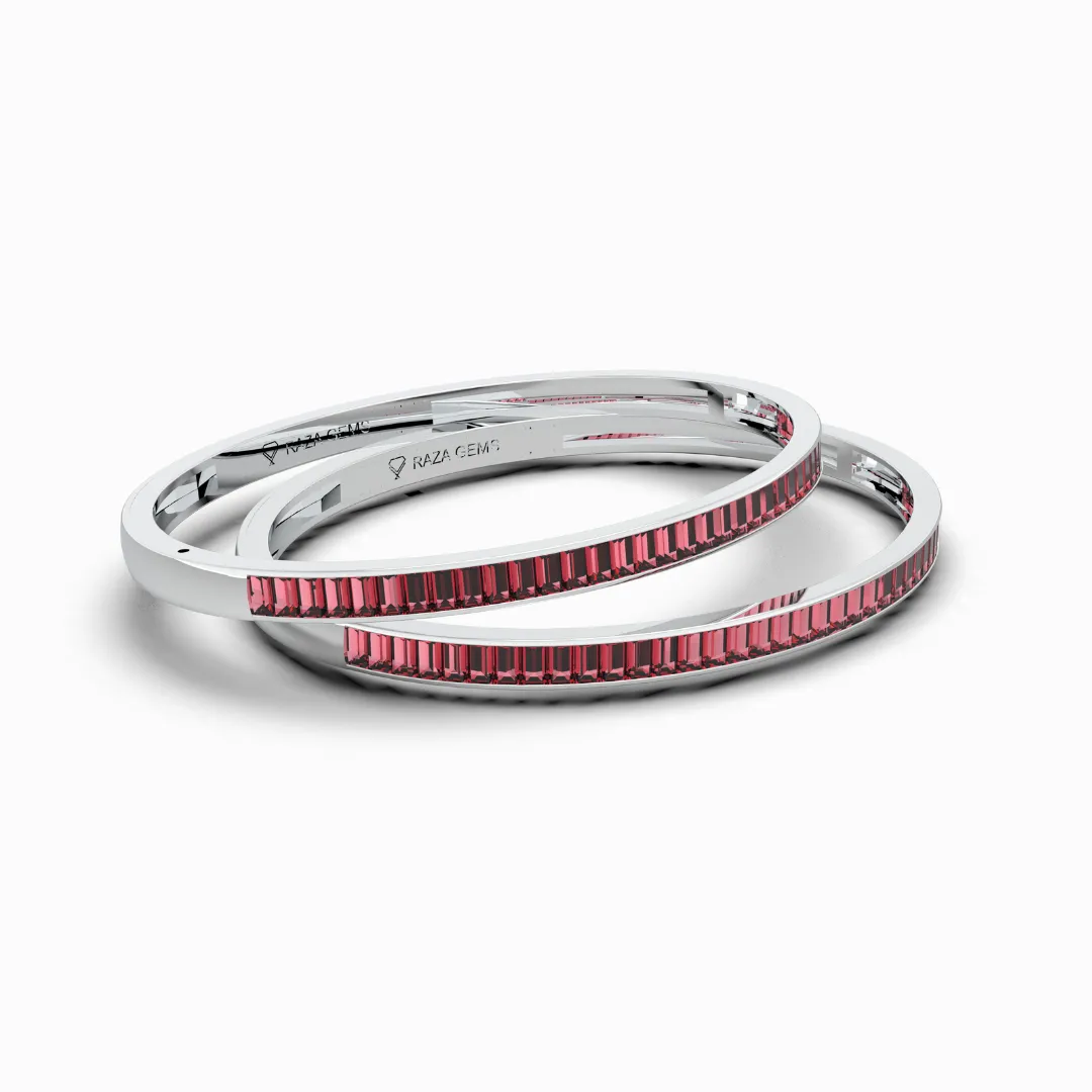 Burmese Ruby Bangles - Irina
