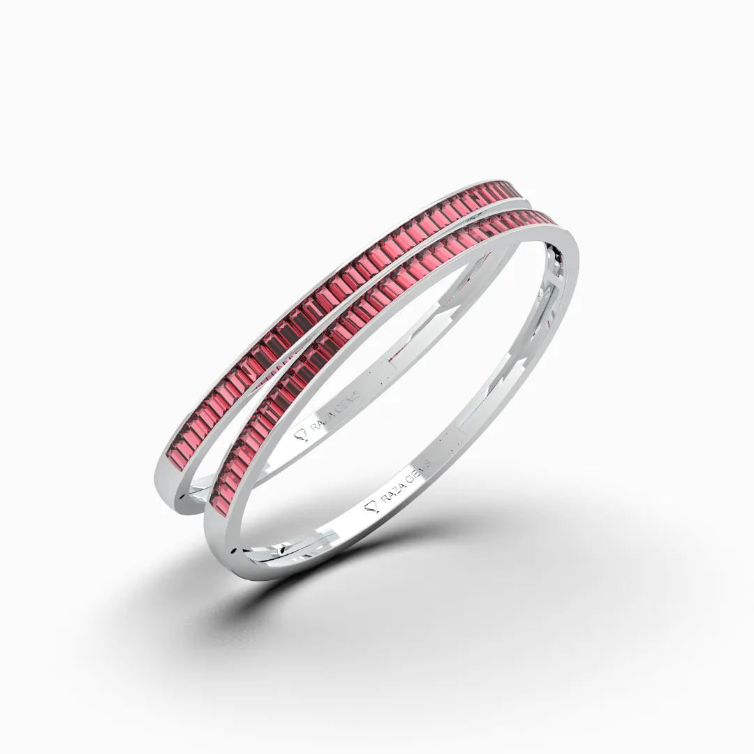 Burmese Ruby Bangles - Irina