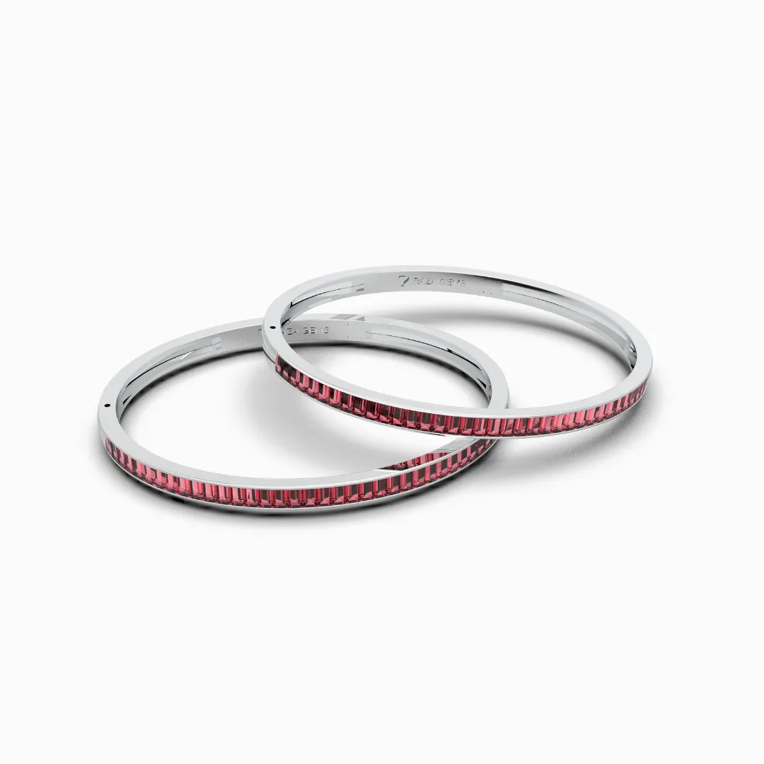 Burmese Ruby Bangles - Irina