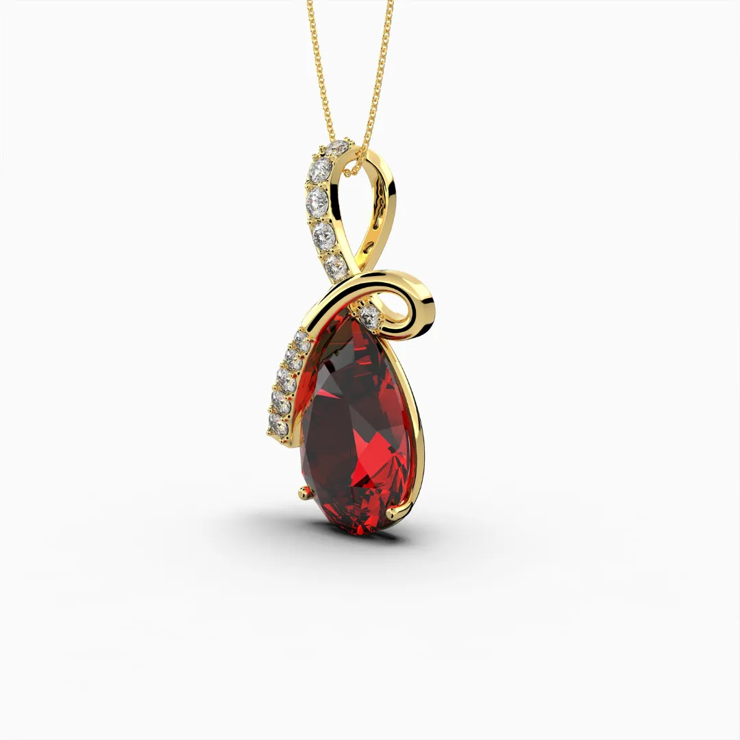 Burmese Ruby Pendants -  Apollinariya