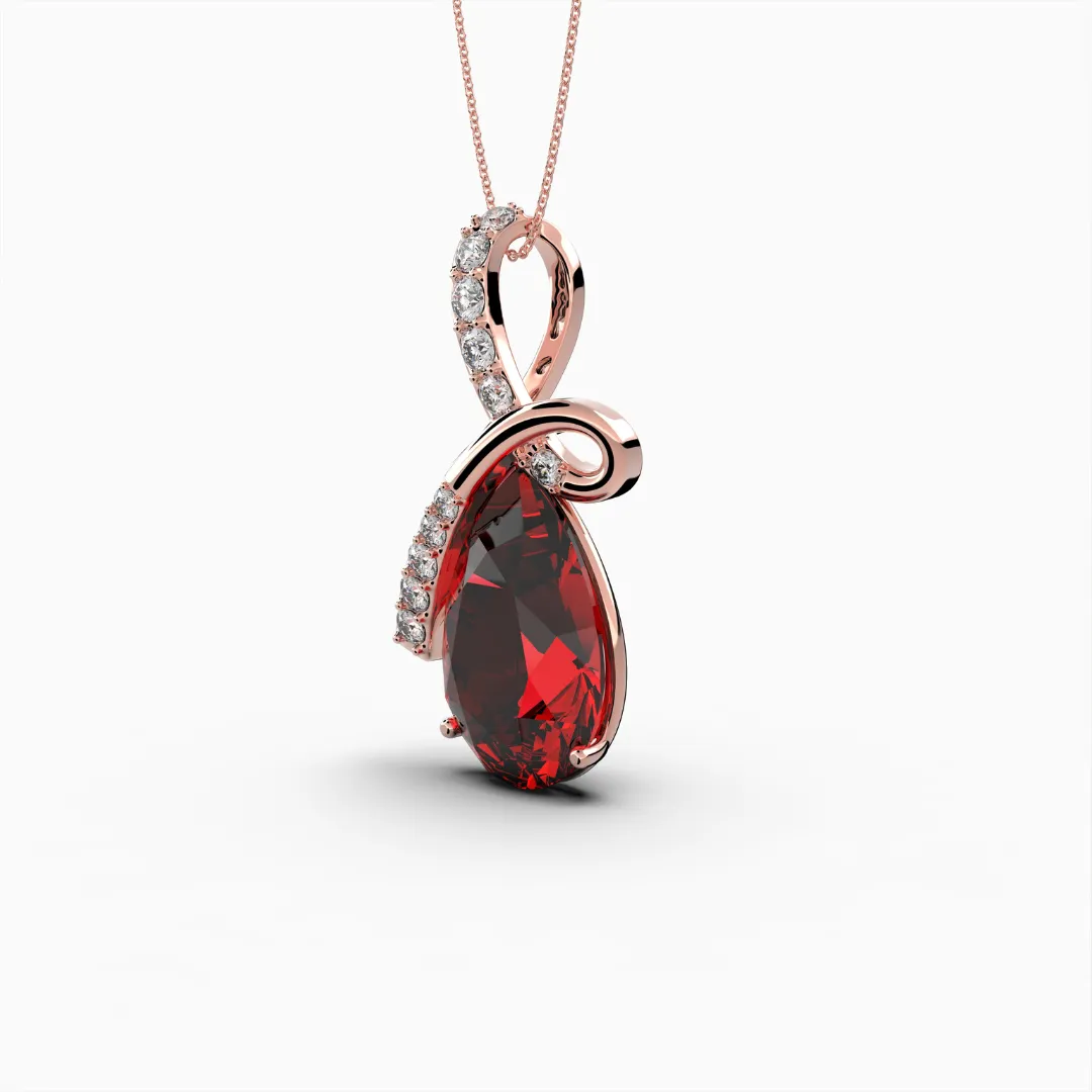 Burmese Ruby Pendants -  Apollinariya