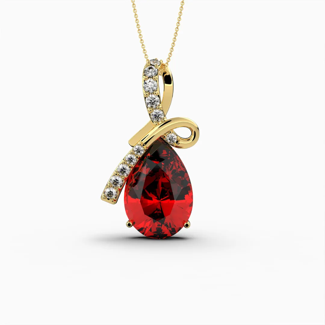Burmese Ruby Pendants -  Apollinariya