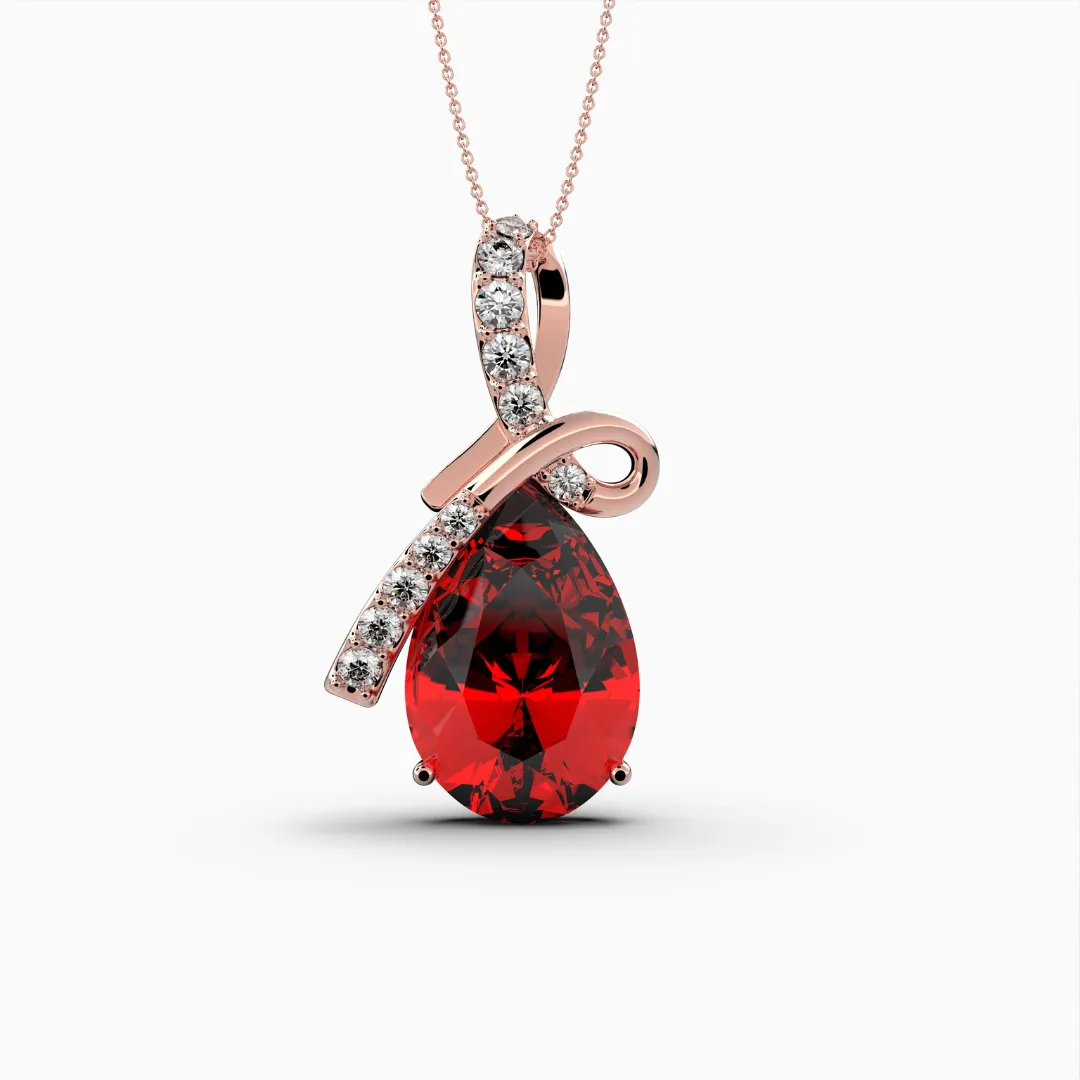 Burmese Ruby Pendants -  Apollinariya