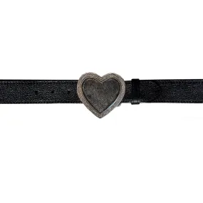 Heart Belt - Black wBlack Heart