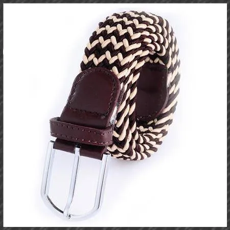 High quality stretch women canvas belts for men elastic belt pin buckle Universal trouser pockets 20 colors