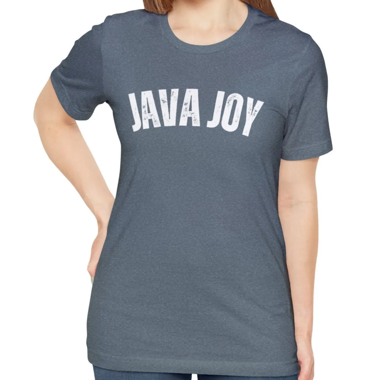 Java Joy Bliss - Women's Bella Canvas Jersey Tee for Comfort and Coffee Enthusiasts
