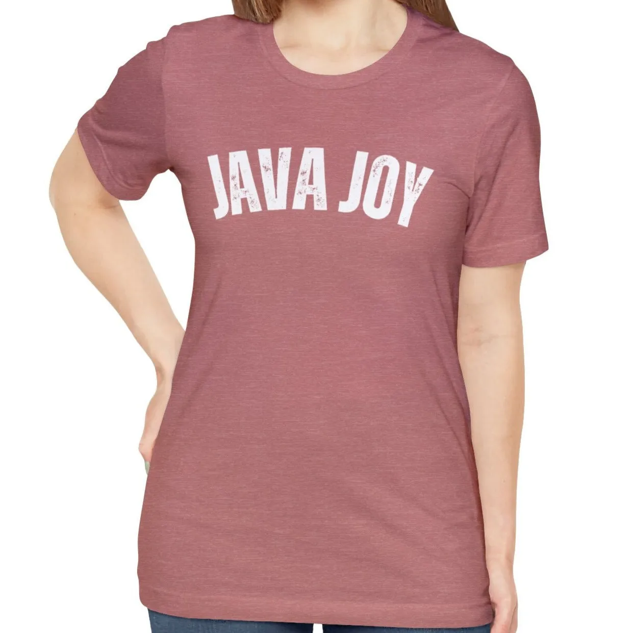 Java Joy Bliss - Women's Bella Canvas Jersey Tee for Comfort and Coffee Enthusiasts