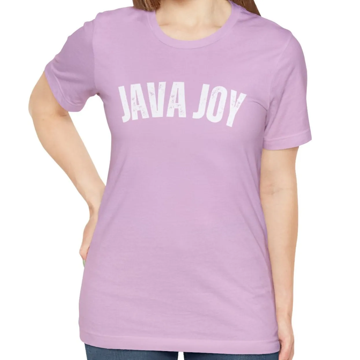 Java Joy Bliss - Women's Bella Canvas Jersey Tee for Comfort and Coffee Enthusiasts