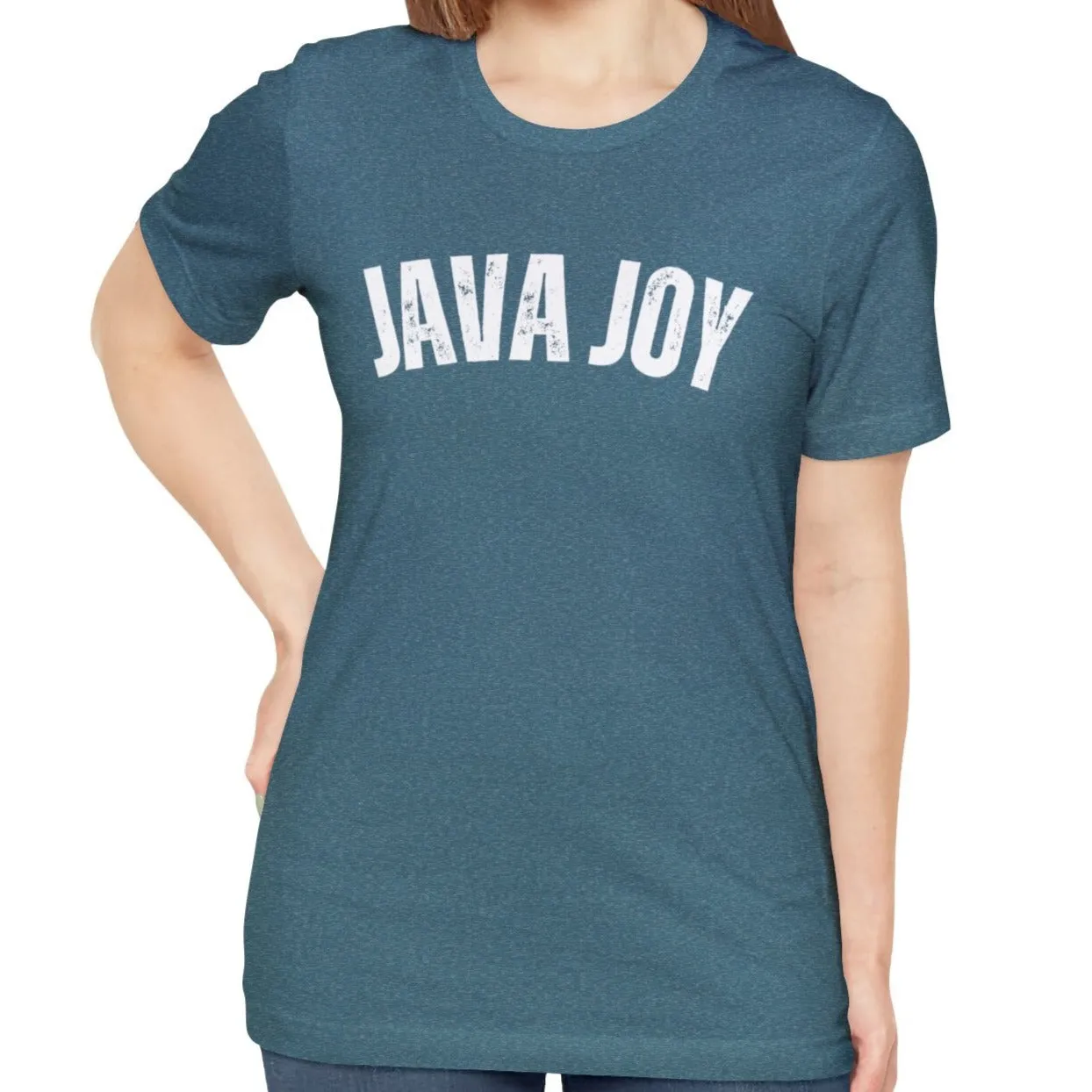 Java Joy Bliss - Women's Bella Canvas Jersey Tee for Comfort and Coffee Enthusiasts