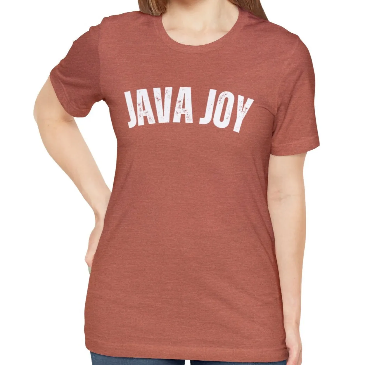 Java Joy Bliss - Women's Bella Canvas Jersey Tee for Comfort and Coffee Enthusiasts