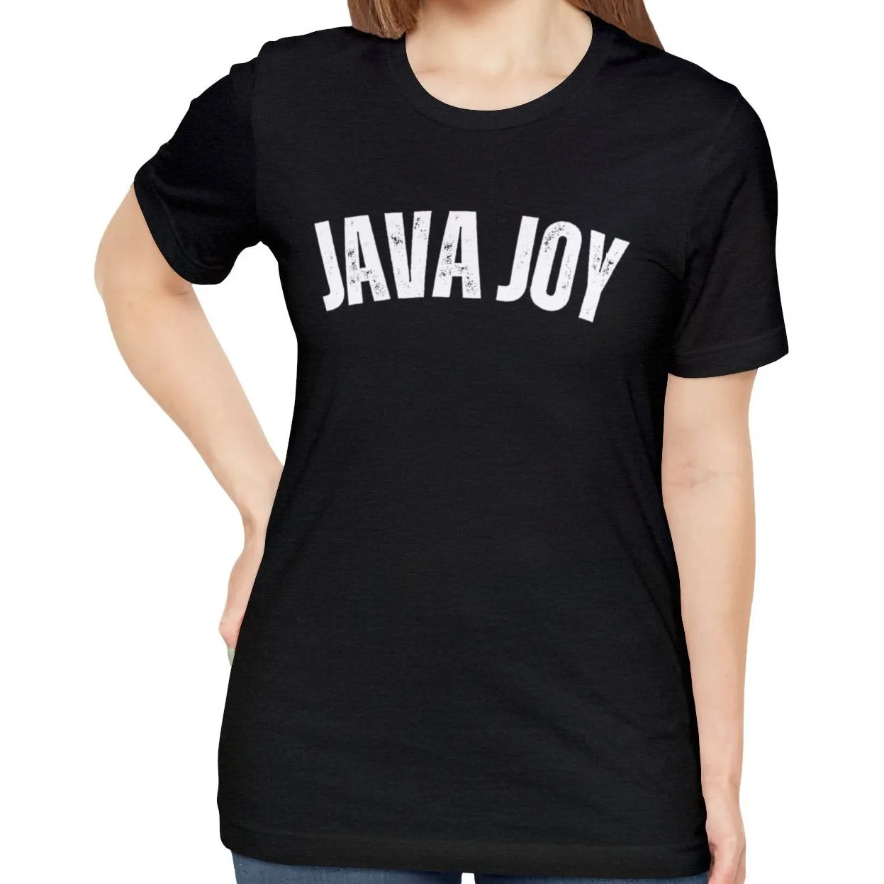 Java Joy Bliss - Women's Bella Canvas Jersey Tee for Comfort and Coffee Enthusiasts