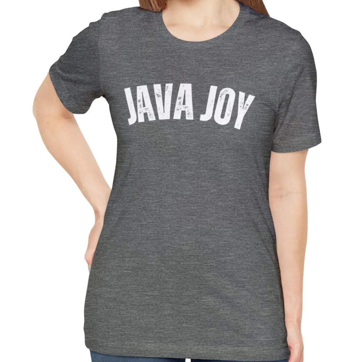 Java Joy Bliss - Women's Bella Canvas Jersey Tee for Comfort and Coffee Enthusiasts