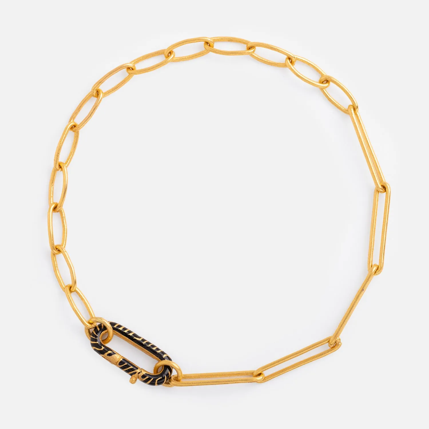 Mixed Link Clasp Bracelet
