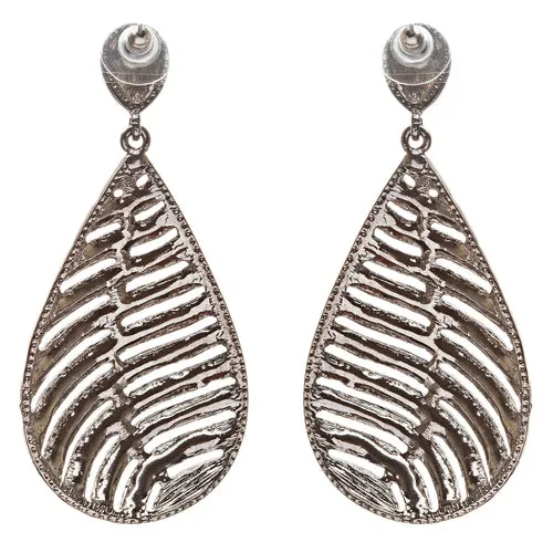 Modern Fashion Crystal Rhinestone Stunning Leaf Design Dangle Earrings E729 Red