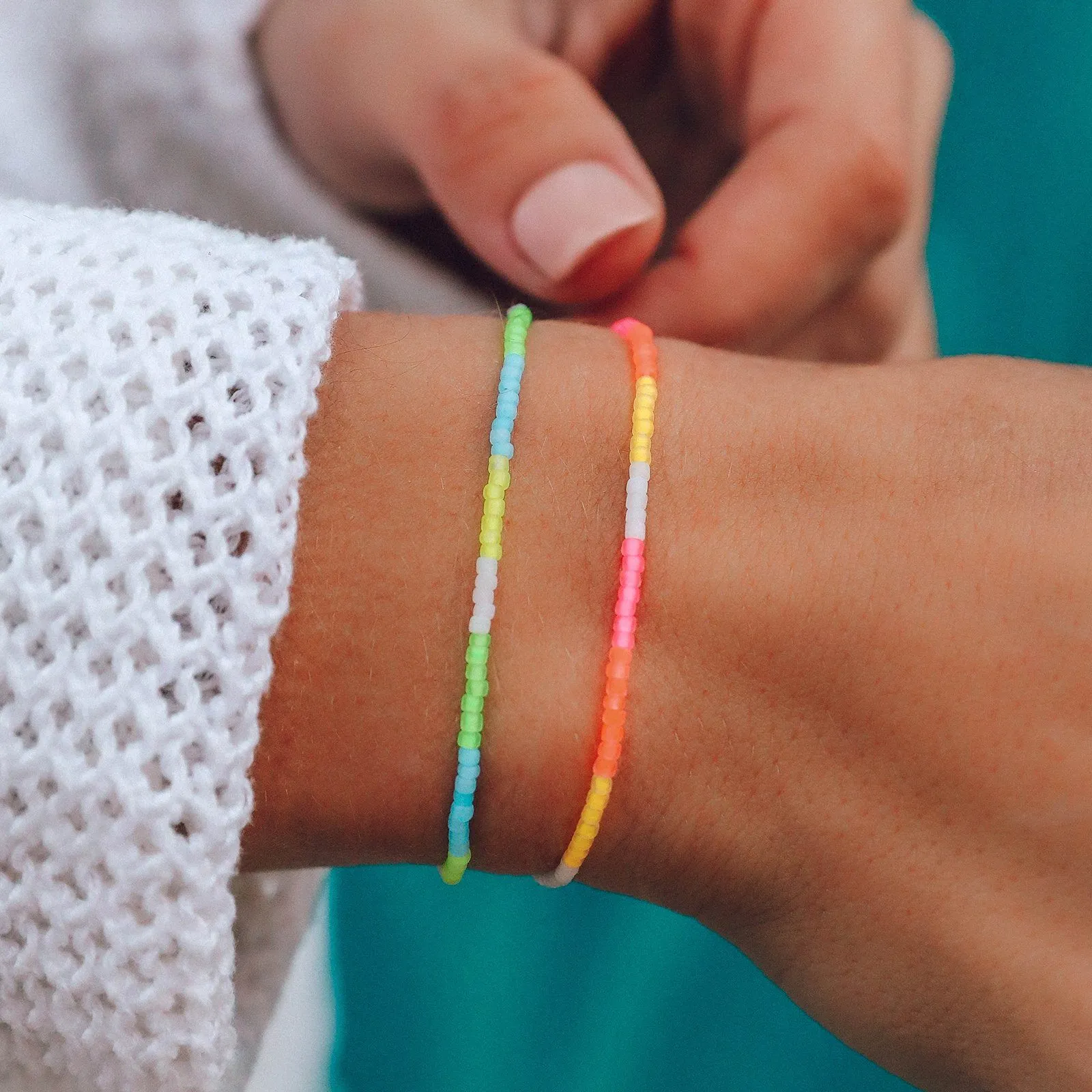 Neon Ombre Seed Bead