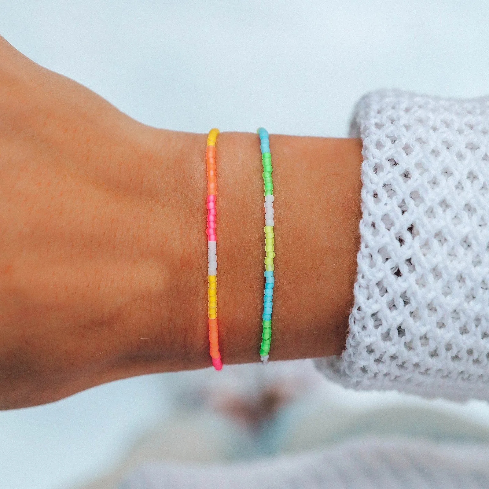 Neon Ombre Seed Bead