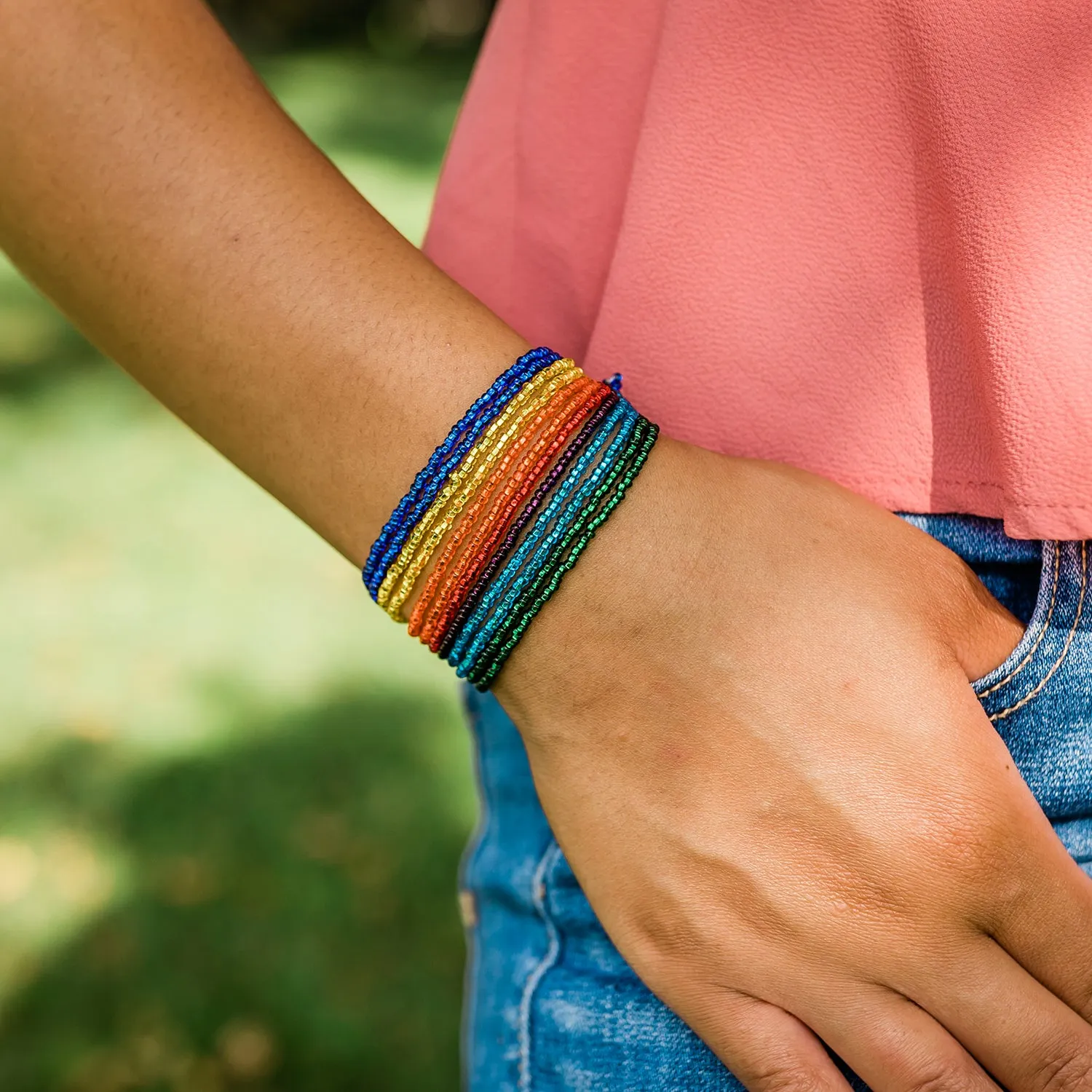 Rainbow 12 Strand Bracelet