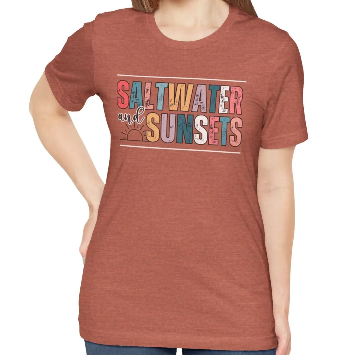 Saltwater and Sunsets Women's Bella Canvas T-Shirt