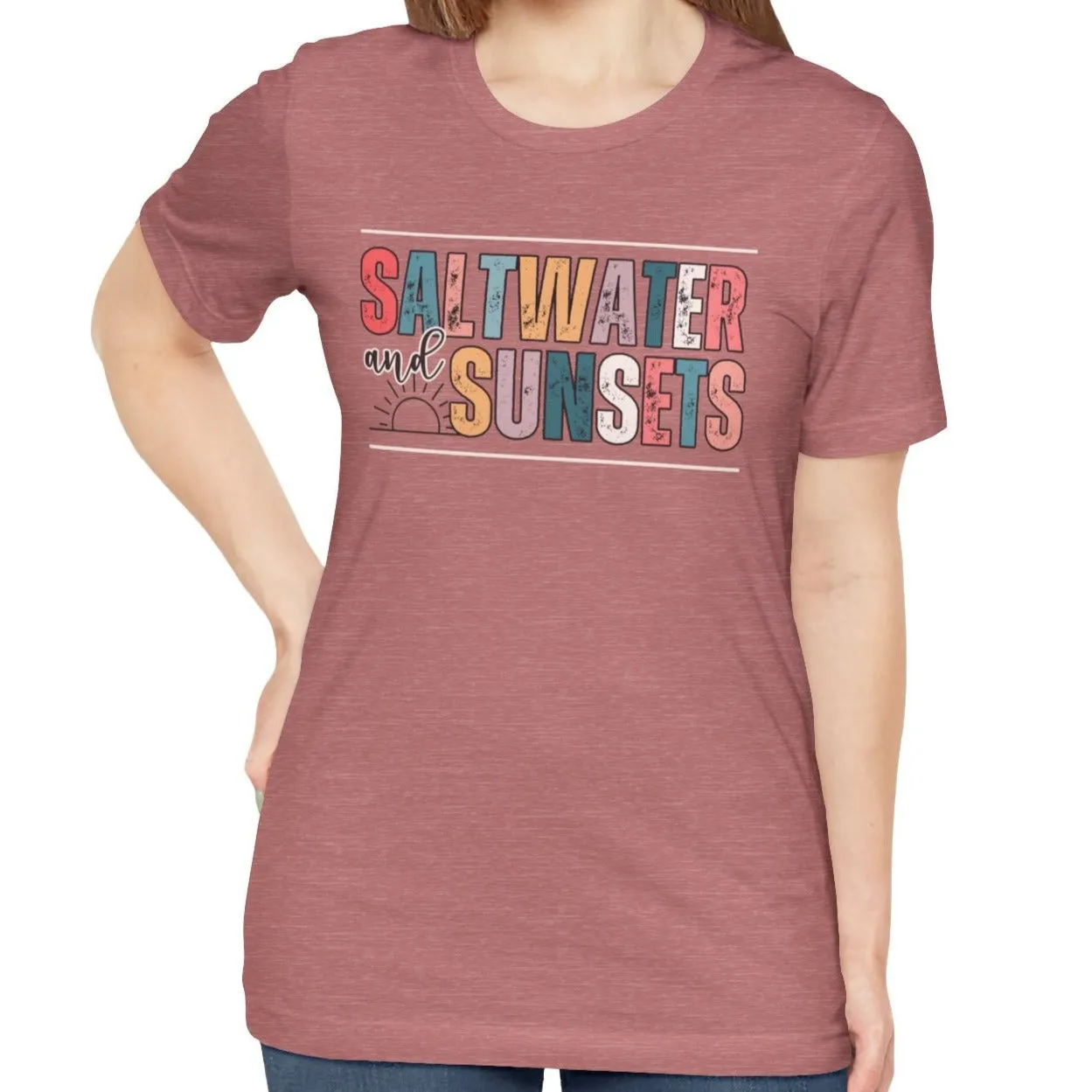 Saltwater and Sunsets Women's Bella Canvas T-Shirt