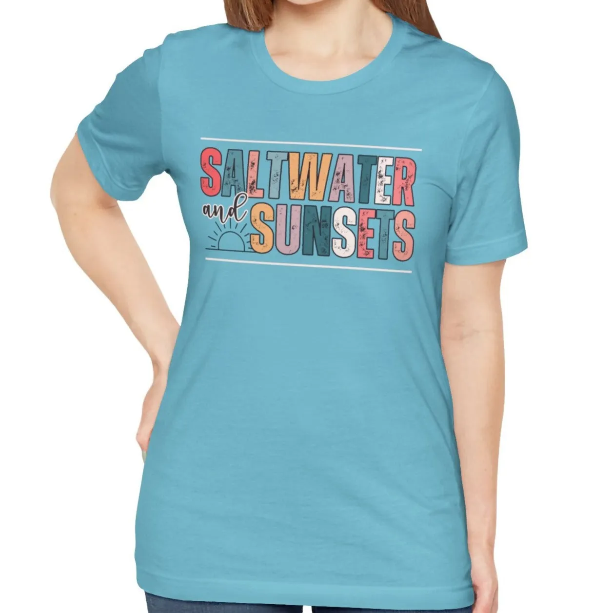 Saltwater and Sunsets Women's Bella Canvas T-Shirt