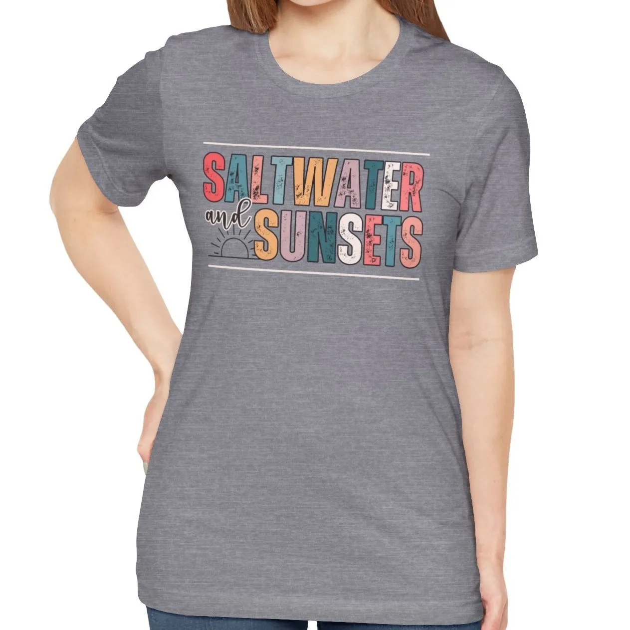 Saltwater and Sunsets Women's Bella Canvas T-Shirt
