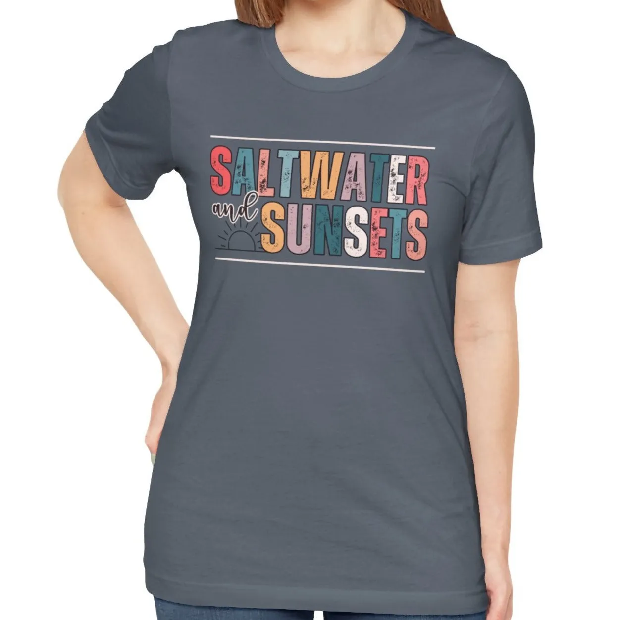 Saltwater and Sunsets Women's Bella Canvas T-Shirt