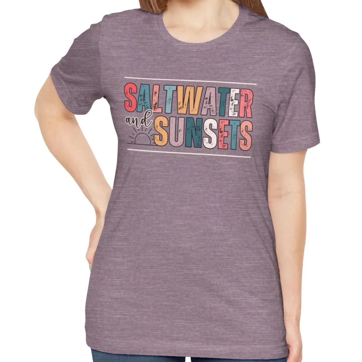 Saltwater and Sunsets Women's Bella Canvas T-Shirt