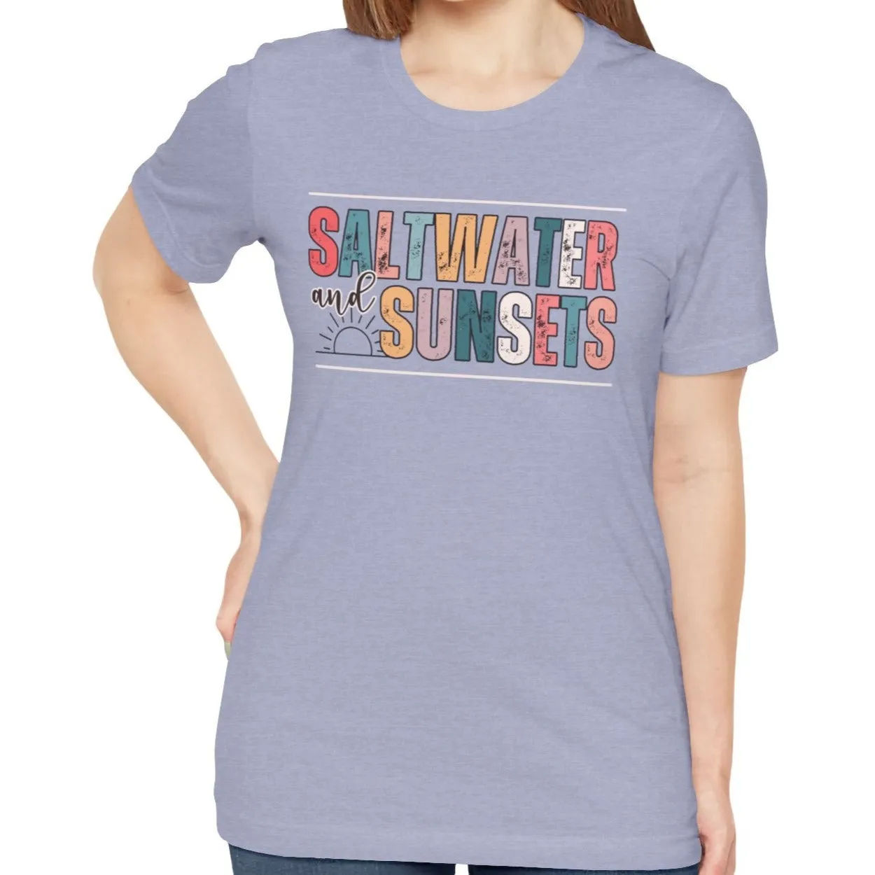 Saltwater and Sunsets Women's Bella Canvas T-Shirt