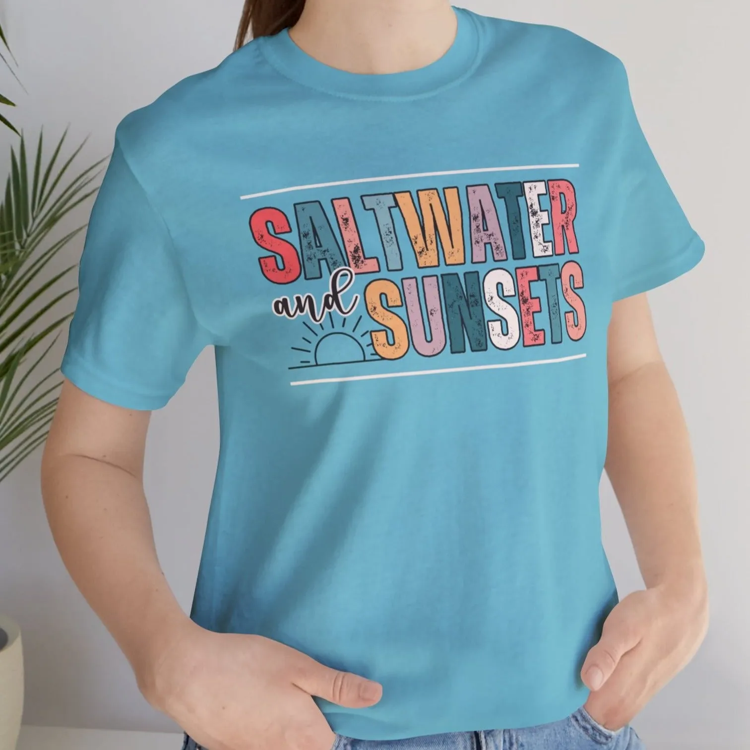 Saltwater and Sunsets Women's Bella Canvas T-Shirt