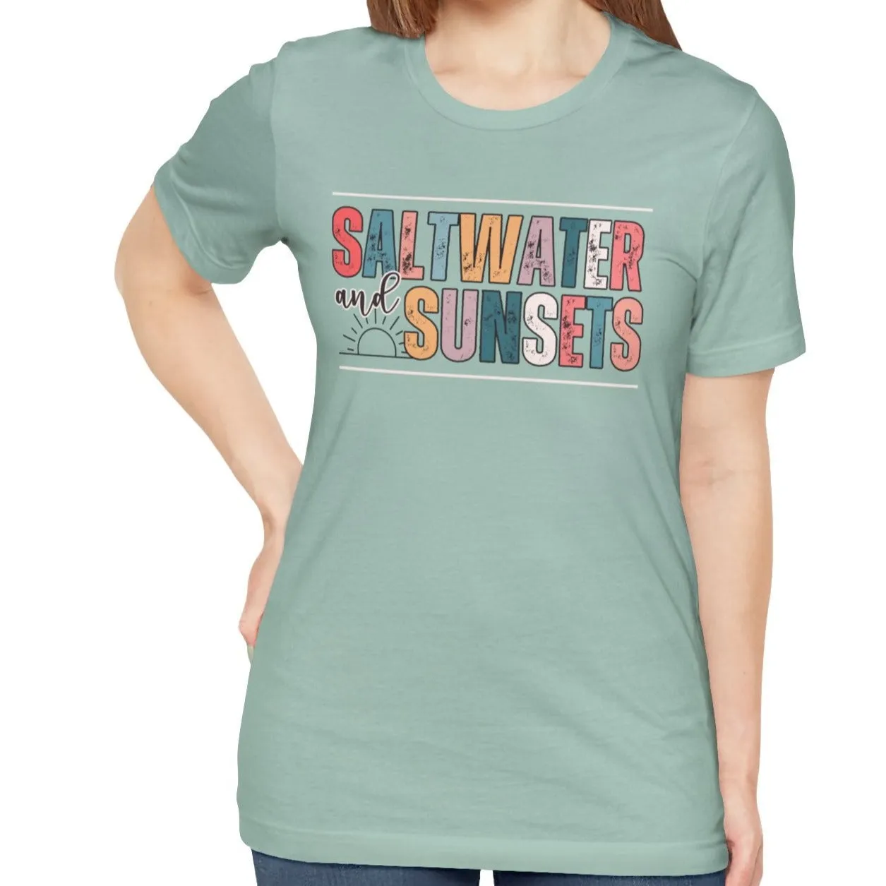 Saltwater and Sunsets Women's Bella Canvas T-Shirt