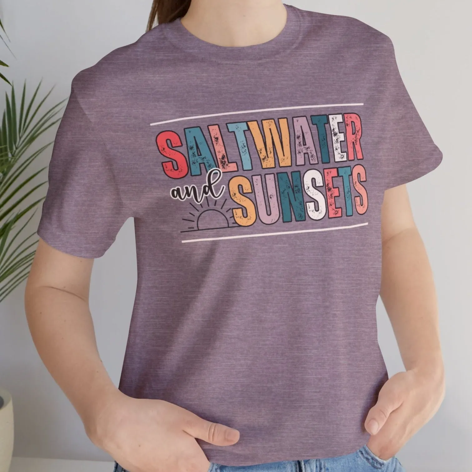 Saltwater and Sunsets Women's Bella Canvas T-Shirt