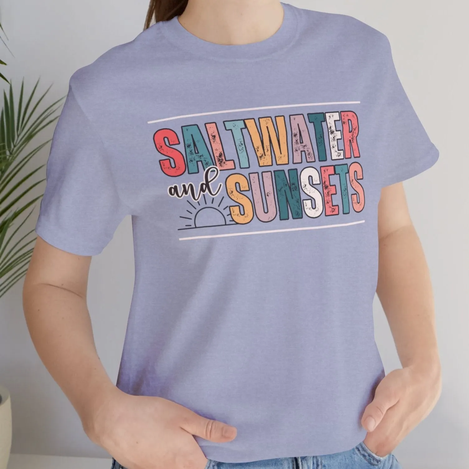 Saltwater and Sunsets Women's Bella Canvas T-Shirt