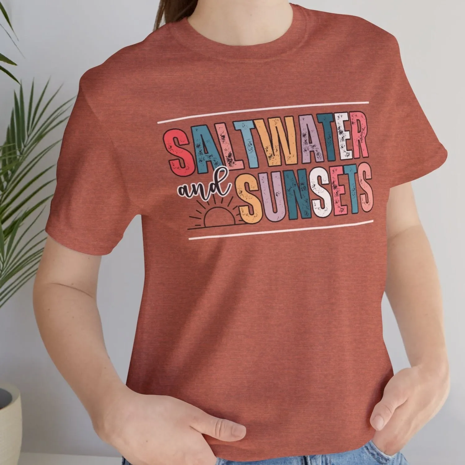 Saltwater and Sunsets Women's Bella Canvas T-Shirt