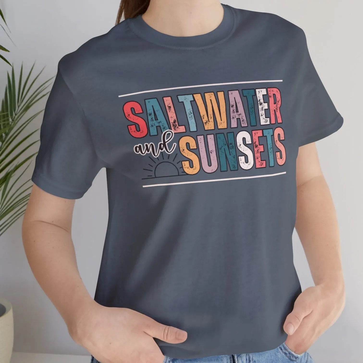 Saltwater and Sunsets Women's Bella Canvas T-Shirt