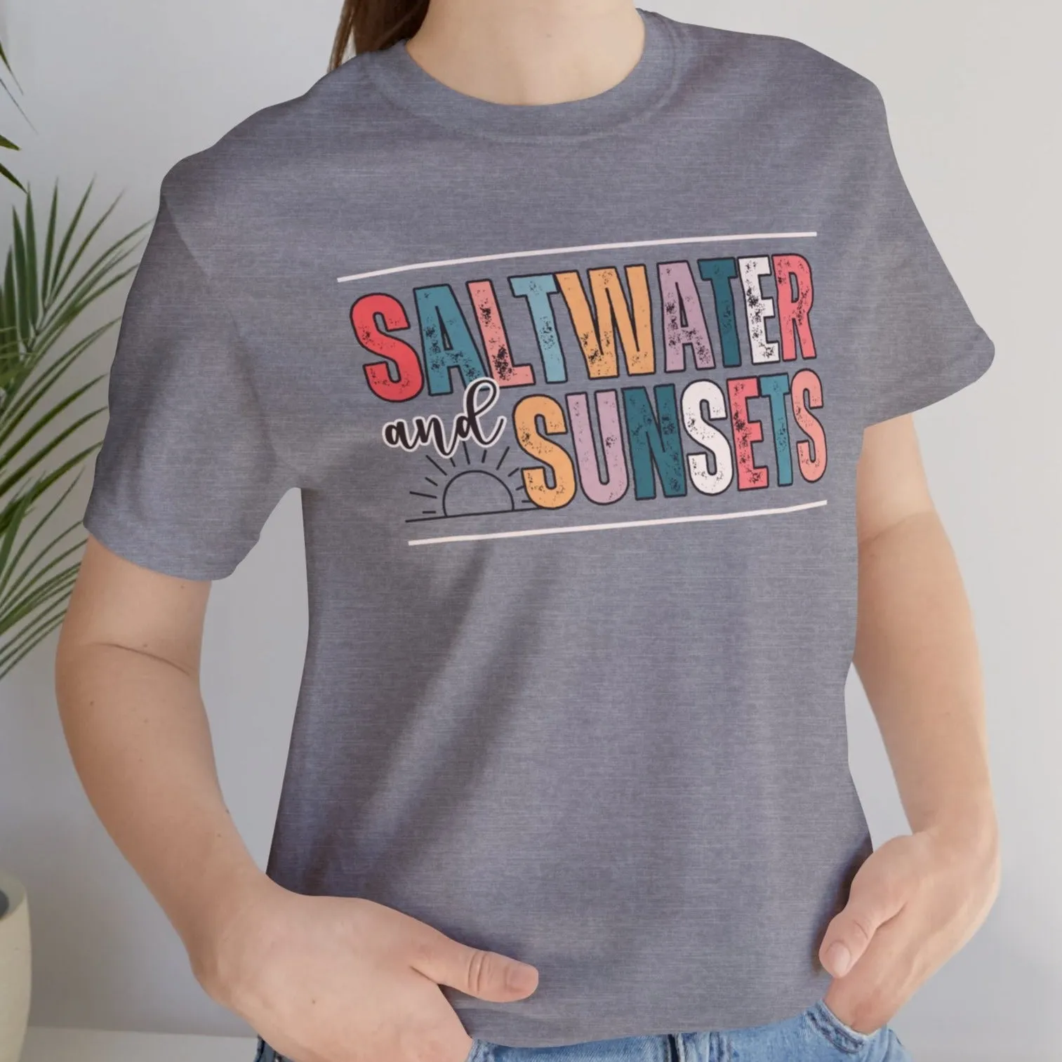 Saltwater and Sunsets Women's Bella Canvas T-Shirt