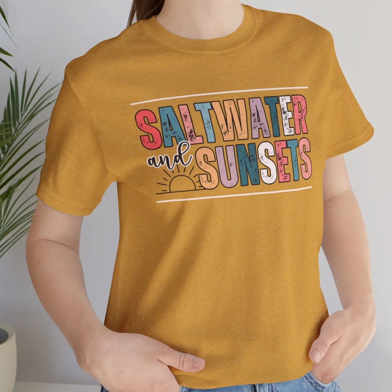 Saltwater and Sunsets Women's Bella Canvas T-Shirt