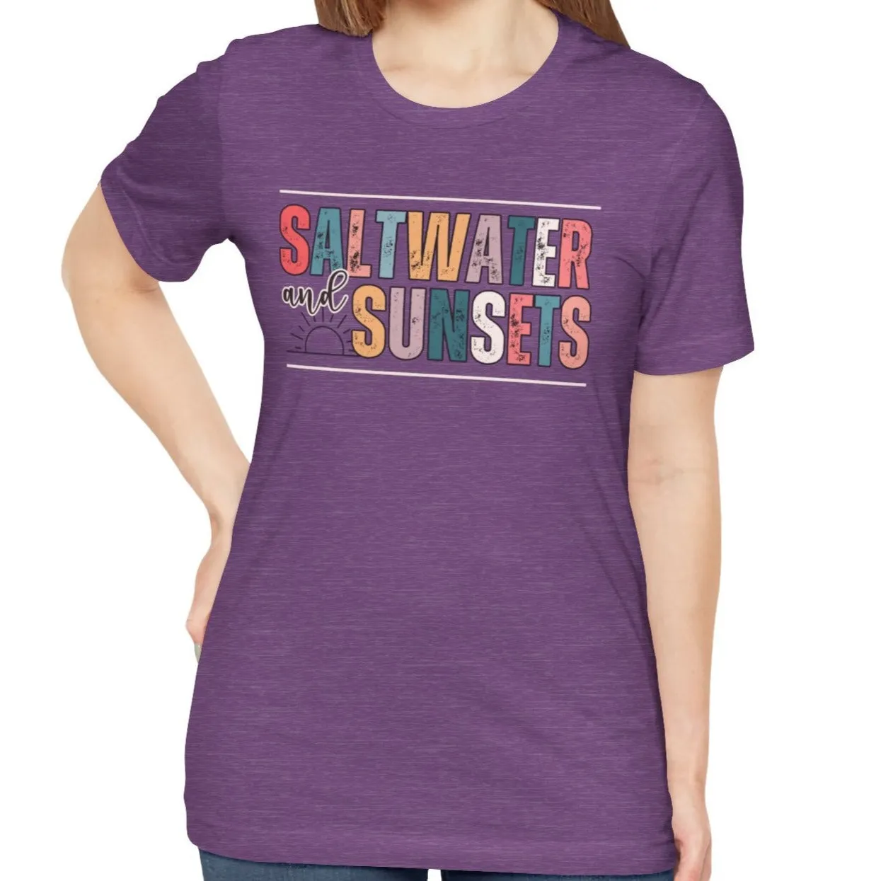 Saltwater and Sunsets Women's Bella Canvas T-Shirt