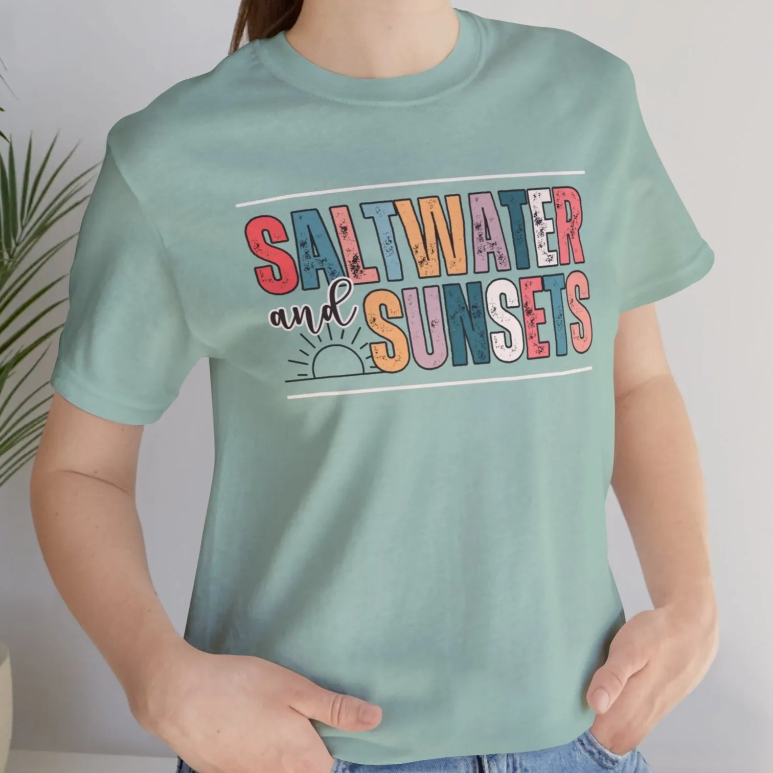 Saltwater and Sunsets Women's Bella Canvas T-Shirt