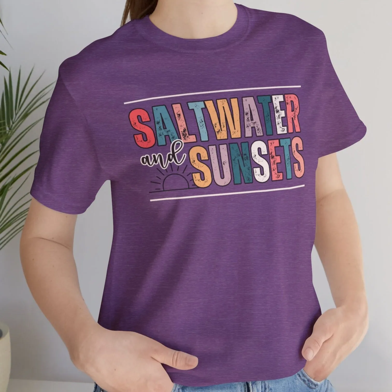 Saltwater and Sunsets Women's Bella Canvas T-Shirt