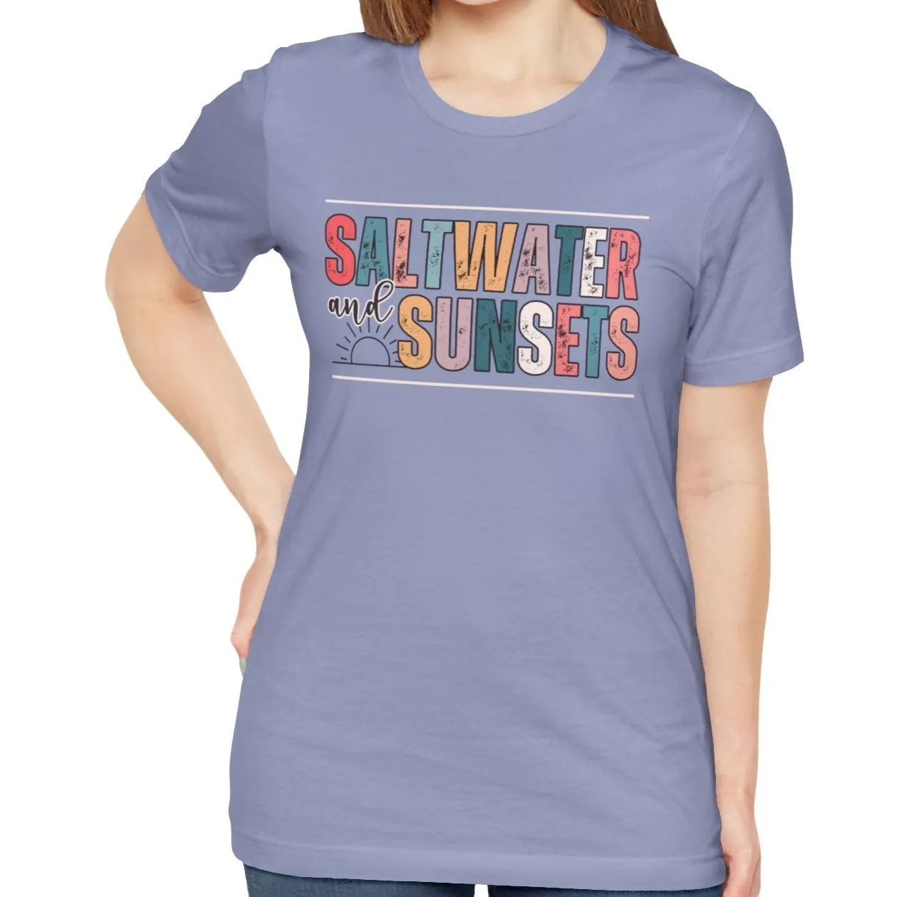 Saltwater and Sunsets Women's Bella Canvas T-Shirt