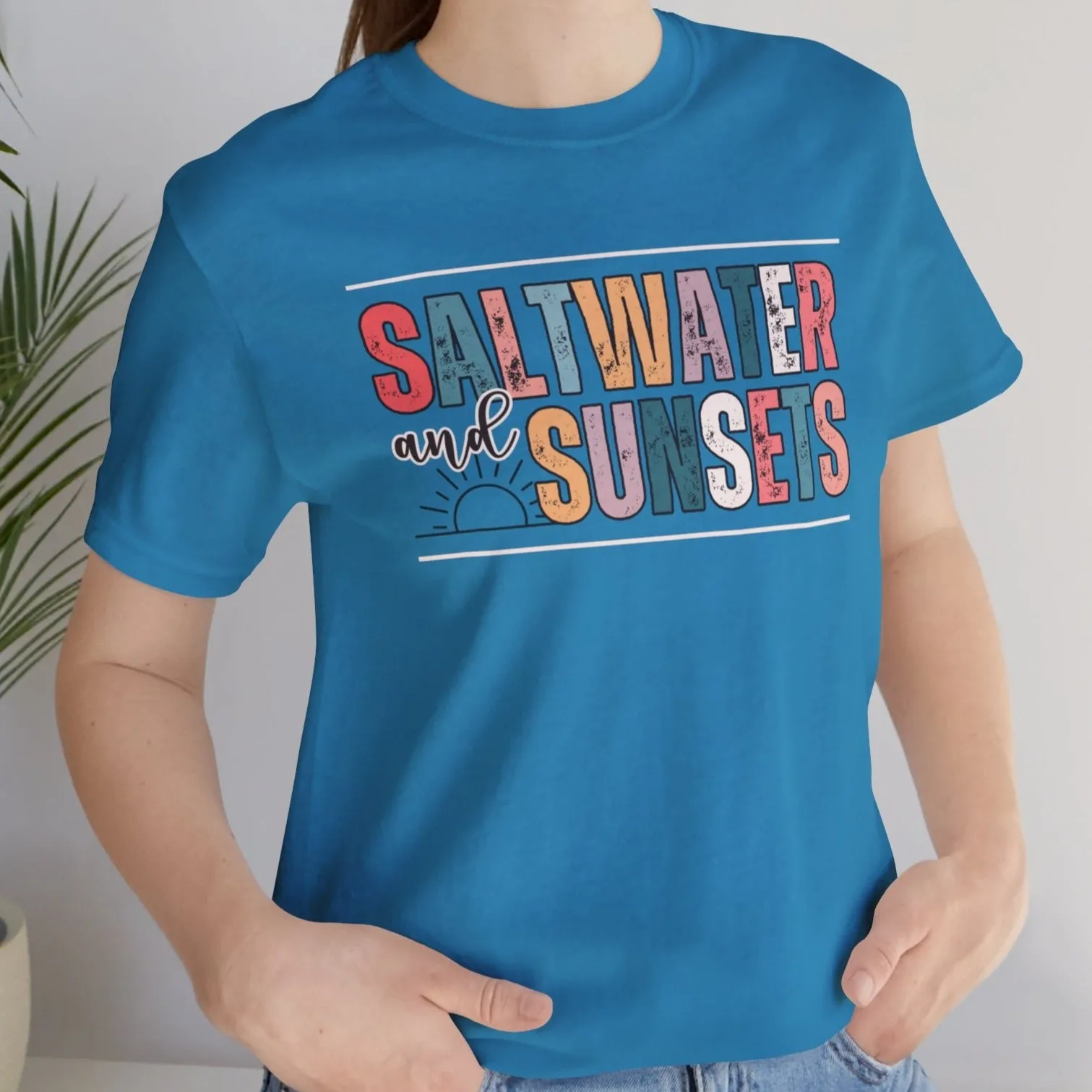 Saltwater and Sunsets Women's Bella Canvas T-Shirt