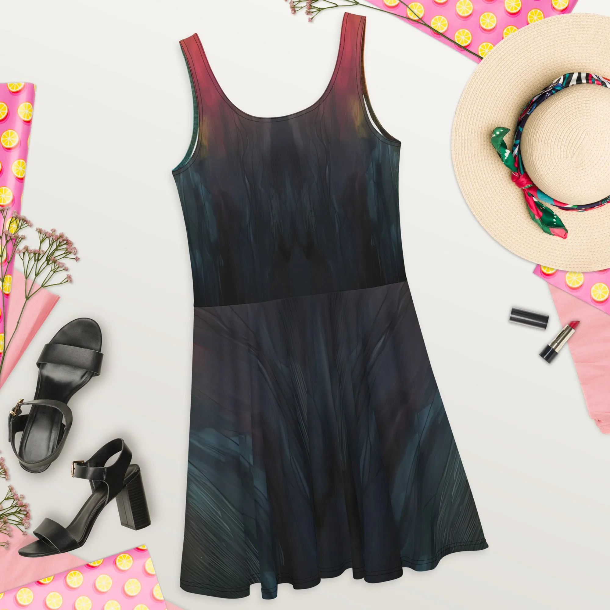 Timeless Faces Skater Dress