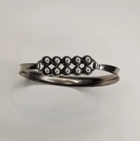 Vintage E.Granit Modernist 1970s Sterling Silver 925 Bangle Bracelet