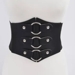 Waist Cincher with Silver O-Rings