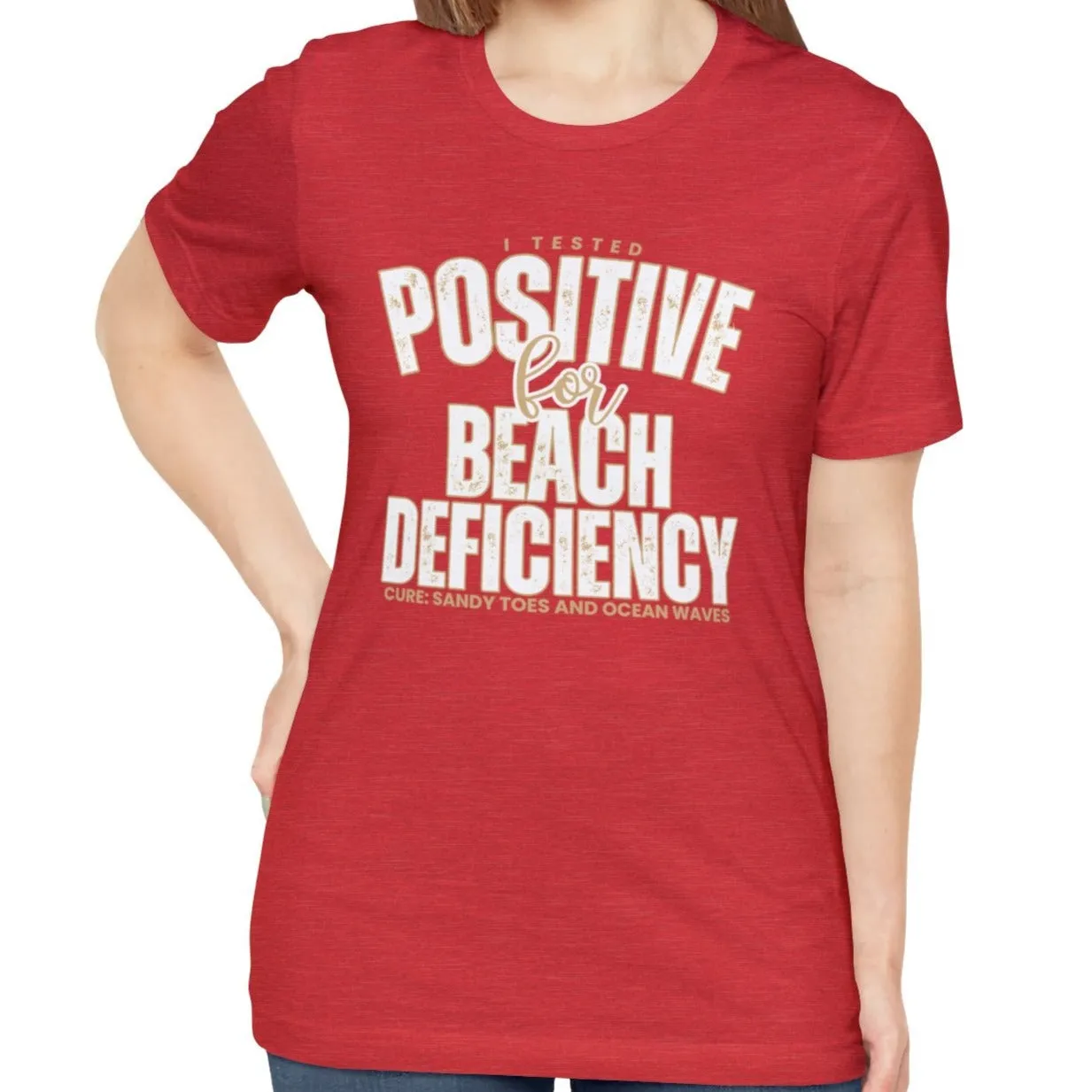 Women's "Beach Deficiency" Bella Canvas T-Shirt